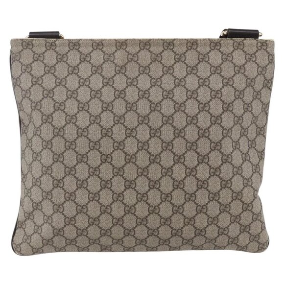 GUCCI GG Supreme Shoulder Bag PVC Beige Gold - Picture 3 of 16